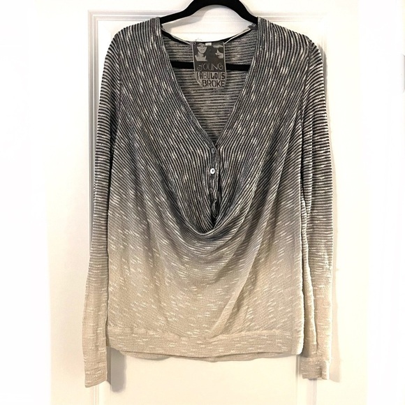 Young Fabulous & Broke Dip Dye Ombré Sweater